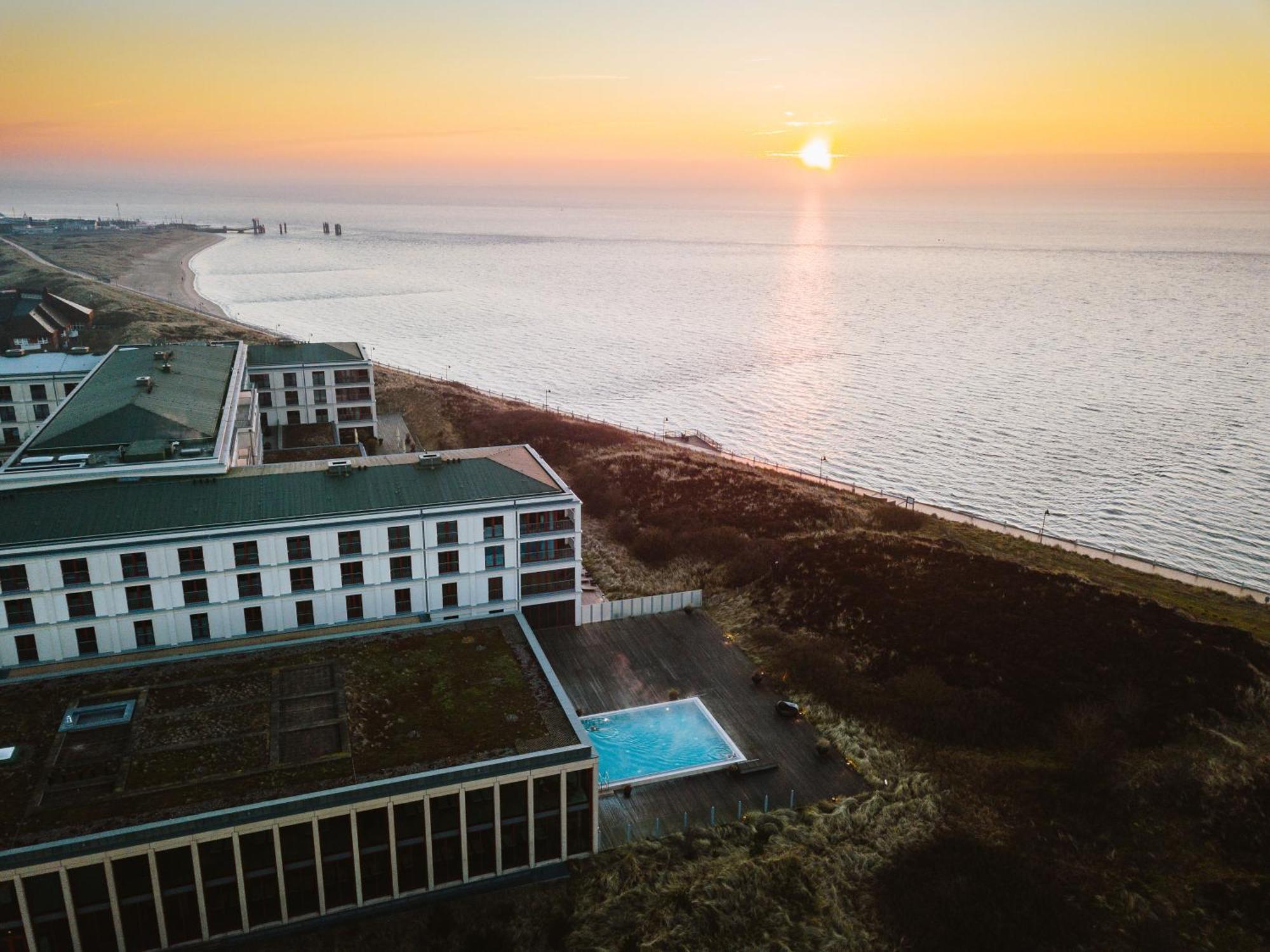 A-Rosa Sylt Hotel List Exterior photo Aerial view of the hotel